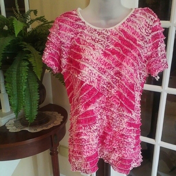 Ruffle Blouse Like New S - Picture 2 of 5